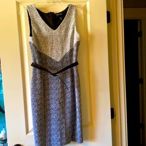 Black and white lined dress